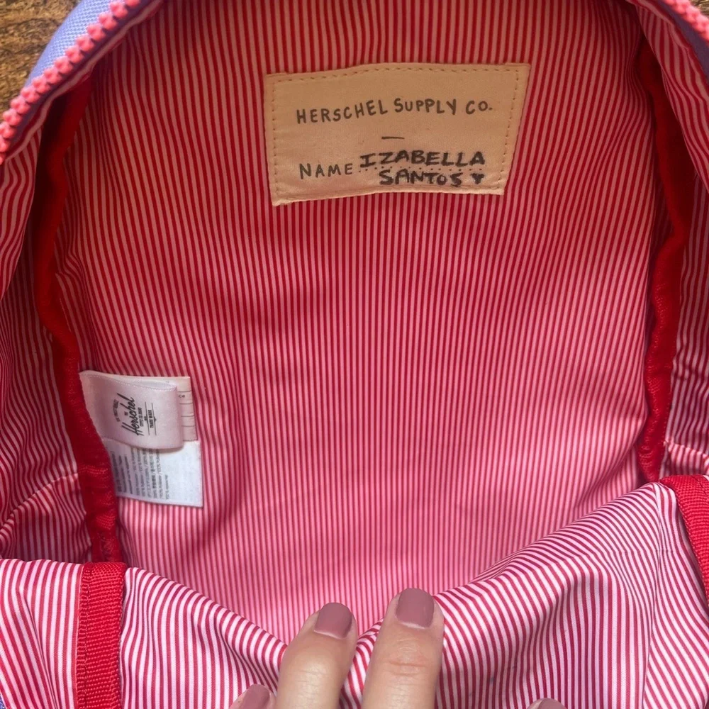 Herschel Supply Company Purple and Pink Backpack with Signature Logo